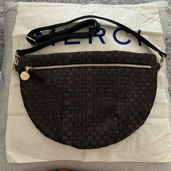 Clare V. Grande Fanny Pack in Black/ Chocolate NWT - Picture 5 of 10